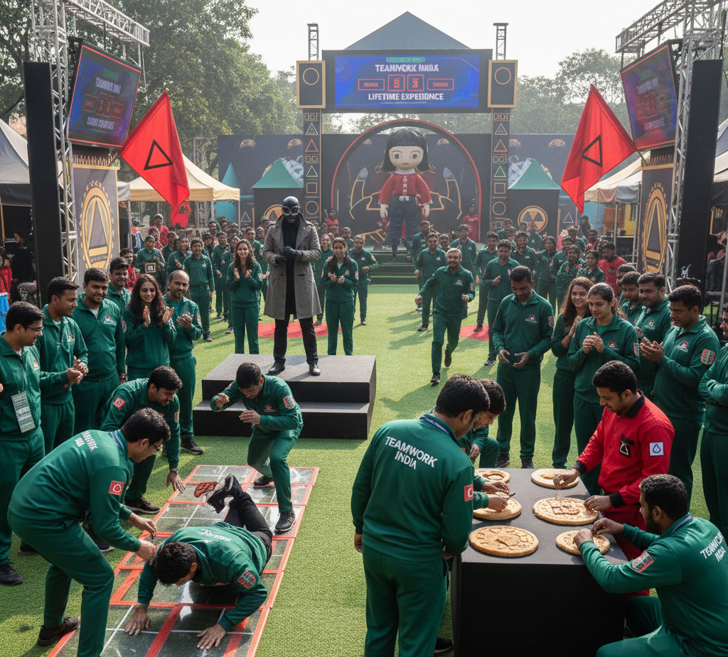 Read more about the article Give Your Employees a Lifetime Experience with Squid Game Activities!